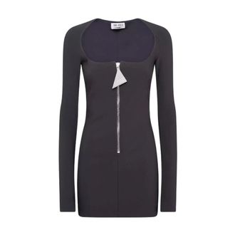 The Attico Crepe Mini Dress - - Dresses - Donna - Nero - S