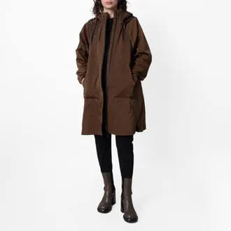 Burberry Nylon Cotton Hooded Parka, Size XX-Small
