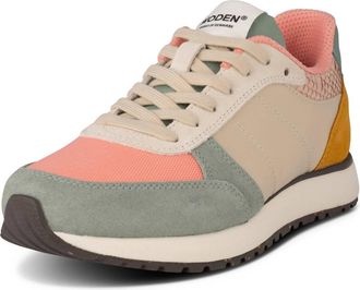 Woden Womens Onja Sneaker In Pink Sand Multi