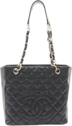 Chanel Pre-owned Matelasse Caviar Skin Tote Bag - Dames - Vintage Shopper - Zwart - ONE Size - Leer - Vintage