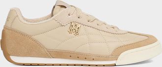 Amiri Coastline Leather and Suede Low-Top Sneakers