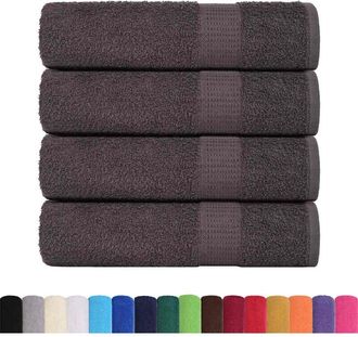 vidaXL Toallas de baño 4 uds antracita 100x150 cm 360 gsm 100% algodón Vidaxl