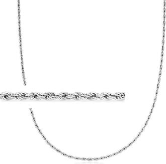 Ross-Simons 2mm Sterling Silver Rope-Chain Necklace
