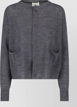 Maryya virgin wool crewneck cardigan