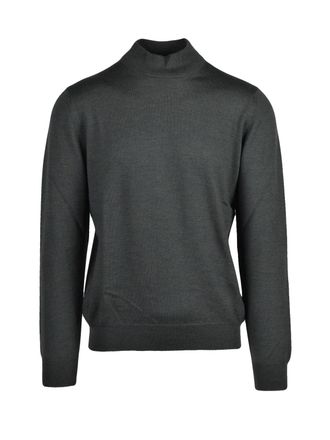 Gran Sasso Turtleneck Sweater with Fitted Silhouette in Vibrant Green