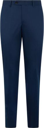 Moorer Aviano-FLA Tailored Broeken - Heren - Nette broeken - Blauw - S - Katoen - Broeken