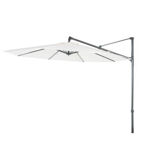 ED&Egrave;N JARD&Iacute; Parasol p&eacute;ndulo redondo, telas de 300 cm, aluminio, color beige