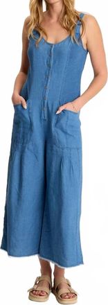 Xcvi Jalila Mock-Denim Jumpsuit In Etiolate Wash