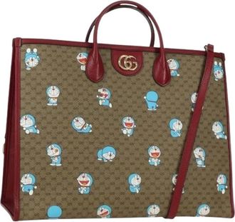 Gucci Pre-owned Tote Bags, female, Multicolor, Size: ONE SIZE Pre-owned Doraemon tote