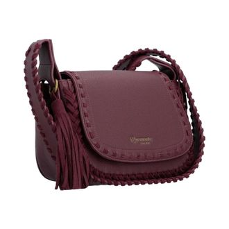 Rieker Q0677-35 Crossbody Tas - Dames - Tassen - Paars - Maat: ONE Size Leer