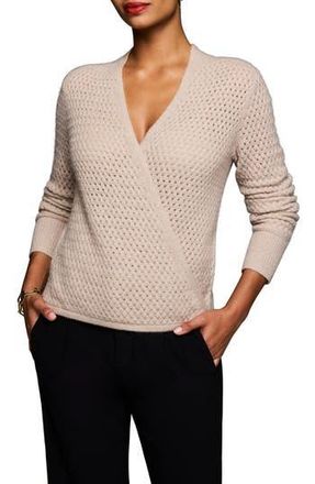 Nic+Zoe Pointelle Cashmere Blend Sweater in Sandstone at Nordstrom Rack, Size Large