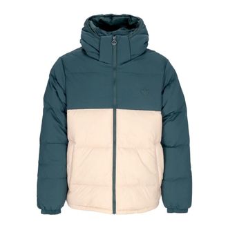 adidas Groene Puffer Jacket met Afneembare Capuchon - Heren - Ski Jassen - Veelkleurig - XL - Polyester - Fitness