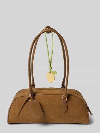 Seidenfelt Manufaktur Shoulder Bag in Leder-Optik Modell Nibe in Hellbraun, Gr&ouml;&szlig;e 1