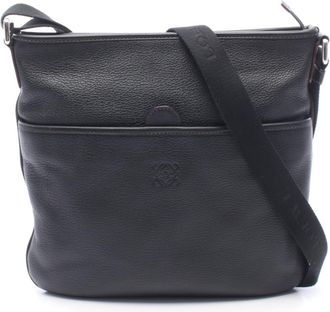 Loewe Black Leather Handbag Shoulder Bag (Pre-Owned)
