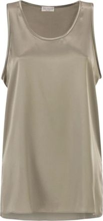 Brunello Cucinelli Mujer, Camisetas, Beige, Talla: S