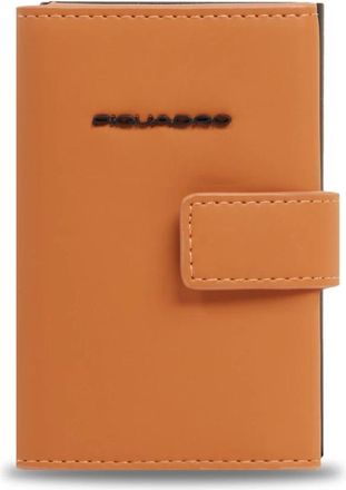 Piquadro Pop-up Kaarthouder - Heren - Portefeuilles - Bruin - ONE Size - Leer - Accessoires