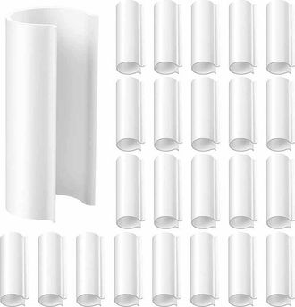 OEM Clips Para Invernadero, Paquete De 32 Bridas De 19 Mm Para Sujetar Cubiertas A Invernaderos De Jard&iacute;n, L&aacute;minas, Plantas, Color Blanco