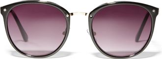 Simons Womens Metal accent round sunglasses