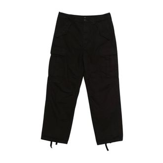 St&uuml;ssy Trousers, male, Black, Size: W32 Wide-leg Trousers