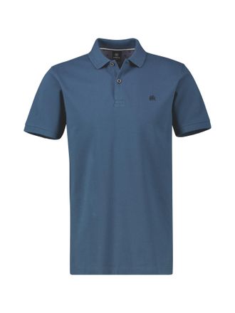 Lerros Poloshirt LERROS LERROS Basic Poloshirt in den Gr&ouml;ssen 3XL bis 6XL, Herren, Gr. 6XL, blau (storm blau), 100% Baumwolle, ohne Ausschnitt, Shirts Polosh