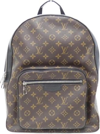 Louis Vuitton Brown Coated Canvas Backpack (Pre-Owned)