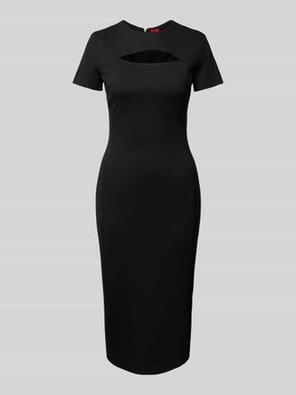 HUGO BOSS Etuikleid mit Cut Out Modell Kalmine in Black, Gr&ouml;&szlig;e 38