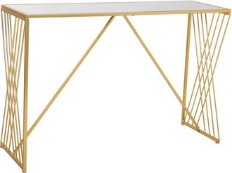 Wanderlust Deco Recibidor-consola de metal dorado 120x40x80