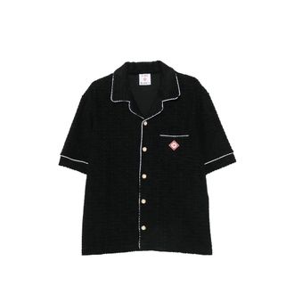 Casablanca Contrast-trim Logo-patch Shirt