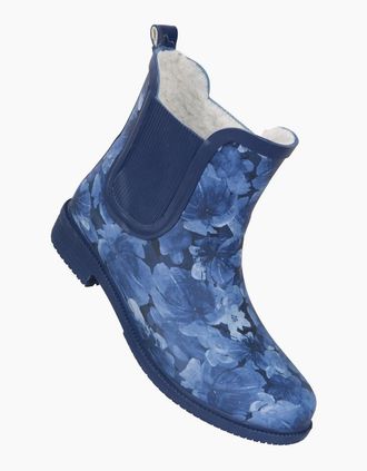 Mountain Warehouse Womens Mountain Warehouse Womens/Ladies Floral Rubber Wellington Boots - Navy - Size: 4