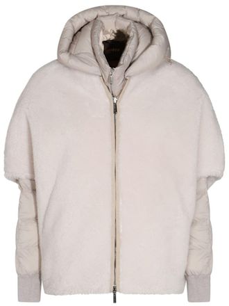 Moorer layered puffer jacket - women - Polyamide - 40 - Neutrals