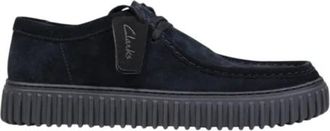 Clarks Torhill Lo Enkellaarsjes - Heren - Veterschoenen - Zwart - 44 EU - Leer - Schoenen