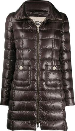 Herno Maria Mid-Length Donsjas - Dames - Dons jassen - Bruin - 2XL - Polyester - Jassen