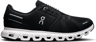 On Womens Cloud 6 Running Shoe In Black/ White