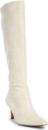 Matisse Footwear Robbie Croc Embossed Tall Boot in Ivory Croc at Nordstrom Rack, Size 6
