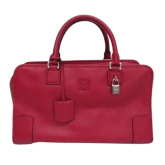 Loewe Pre-owned Handbags, female, Red, Size: ONE SIZE Pre-owned Amazona 36 Handbag