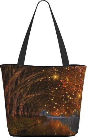 AOOEDM Fantasy Magic Trees Ladies Shopping Bag 13x11x7in.The Perfect ValentineS Day Gift.It Is The Best ValentineS Day Gift For Mom, Daughter, Wife,Etc