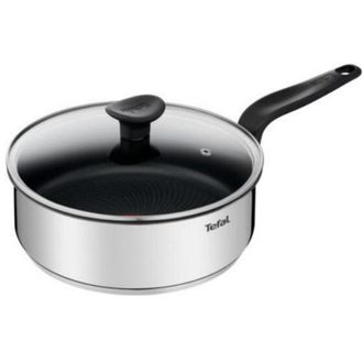 T-fal Sart&eacute;n De Acero Inoxidable De 24 Cm + Tapa - E3093204 Tefal