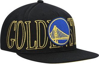 Mitchell & Ness Mens Nba Winner Circle Warriors Snapback Hat In Black