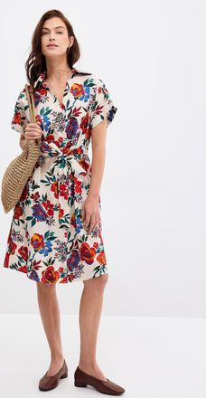 Palme Womens Bright garden voile shirtdress