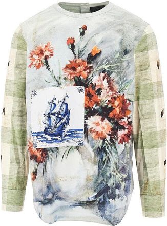 Prada Printed cotton crewneck shirt Man 39