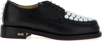 Mach & Mach Sirene Veterschoenen - Dames - Veterschoenen - Zwart - 36 EU - Leer - Schoenen