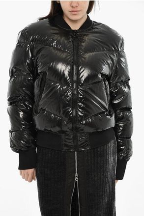 Diesel Quilted Shiny Nylon Bomber W-STEN size M
