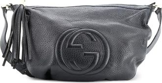 Gucci Soho leren medium schoudertas - Zwart