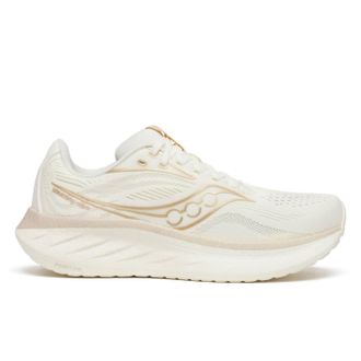 Saucony Womens Ride 18 Shoes In Vanilla