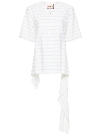 Plan C Camicia a righe - Verde