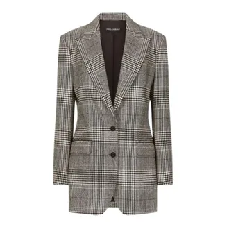 Dolce & Gabbana Plaid Double-Breasted Blazer