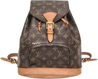 Louis Vuitton Pre-owned Backpacks, female, Brown, Size: ONE SIZE Pre-owned Montsouris MM Backpack