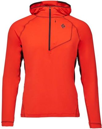Black Diamond Alpenglow Pro Hoody Longsleeve f&uuml;r Herren | rot