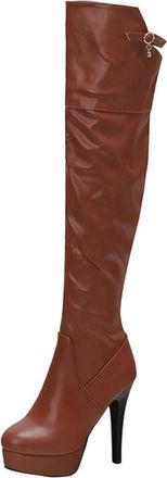 Generic Women Outdoor Over Knee Boots Thick High Heel Winter Elegant Casual Long Party Boot