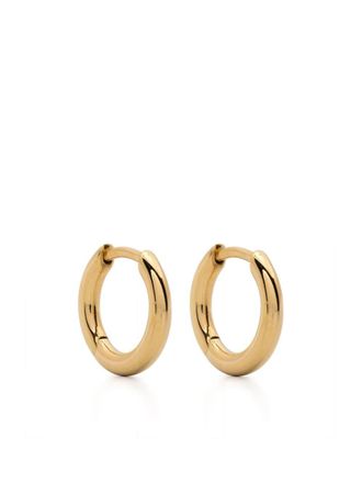 Tom Wood polished-finish hoop earrings - unisex - Recycled Sterling Silver - One Size - Gold
